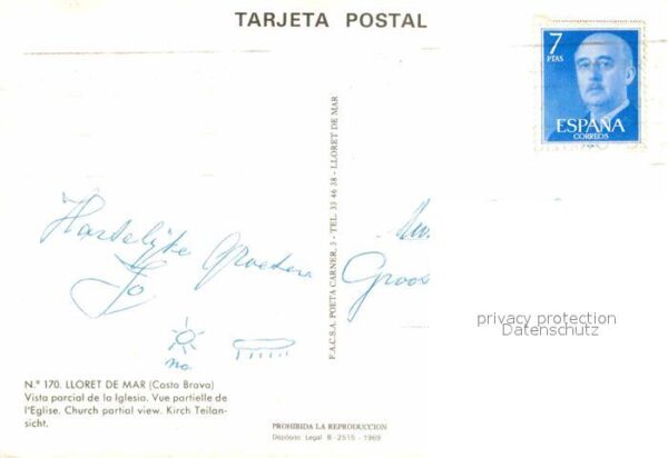 Lloret de Mar Vista parcial de la Iglesia Kirche – Bild 2