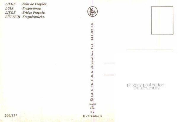 Liege Luettich Pont de Fragnée Brücke – Bild 2