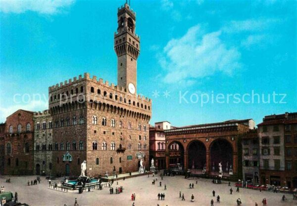 Firenze Florenz Piazza della Signoria Palazzo Vecchio M