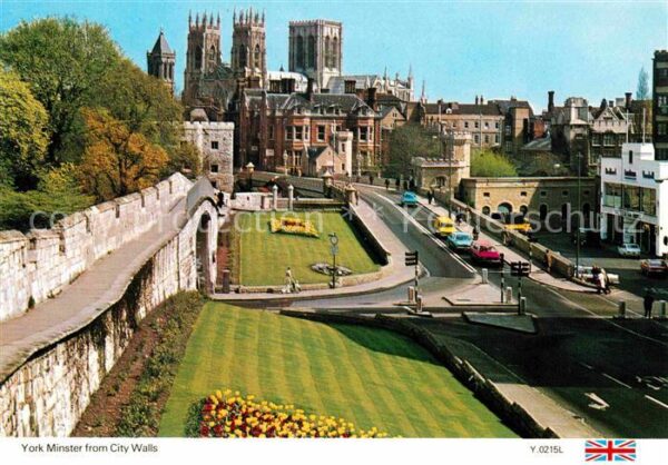 York UK Minster from City Walls