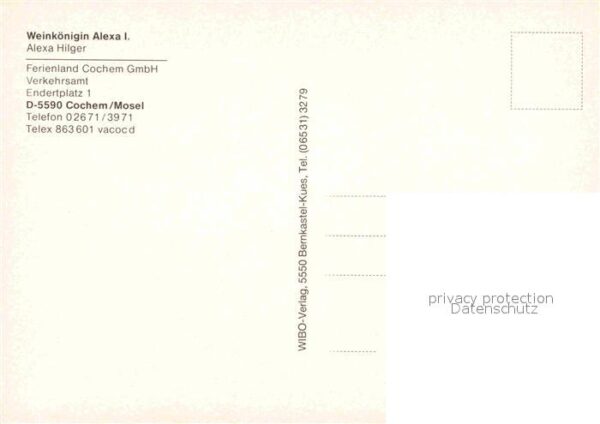 Cochem Mosel Weinkönigin Alexa I – Bild 2