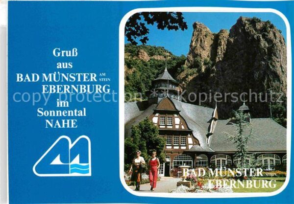 Bad Muenster Stein Ebernburg Kurmittelhaus Rheingrafenstein Felsen