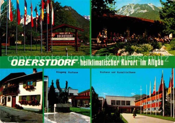 Oberstdorf Kurhaus Kurmittelhaus Kurpark mit Rubih