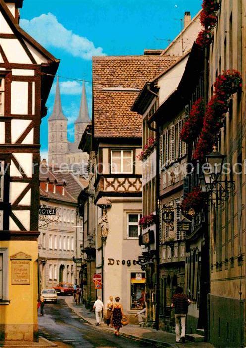Bamberg Dominikanerstrasse und St Michael Kirch