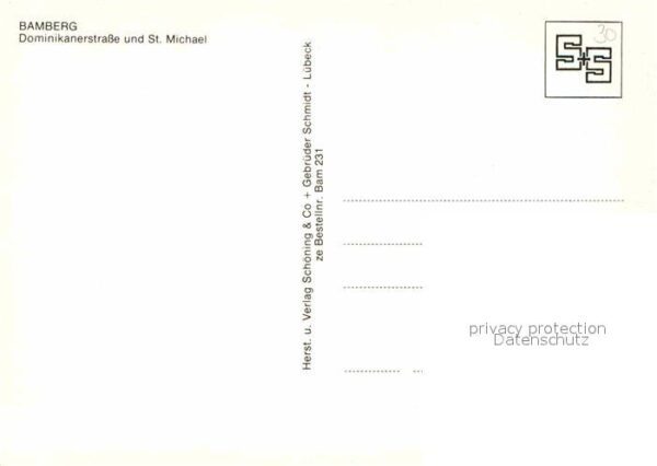 Bamberg Dominikanerstrasse und St Michael Kirch – Bild 2