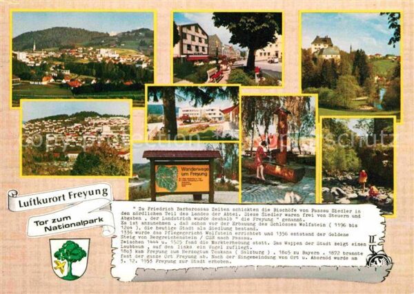 Freyung Panorama Teilansichten Luftkurort Wande