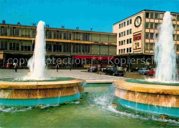 Kassel Hauptbahnhof Springbrunnen