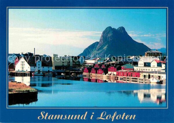 Stamsund Hafen Berge