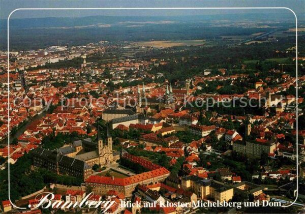Bamberg Blick auf Kloster Michelsberg und Dom F