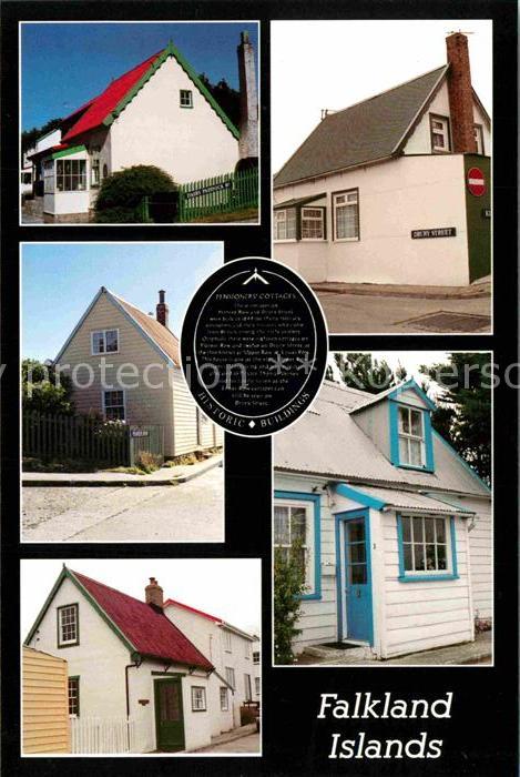 Stanley Falklandinseln Pensioners Cottages Pioneer Row and Dru