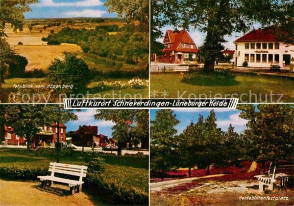 Schneverdingen Fernblick vom Höpenberg Gaststätte Heid