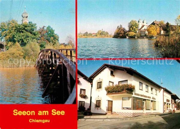 Seeon-Seebruck Haus Krah Holzbrücke See