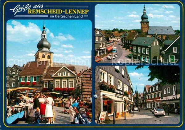 Lennep Marktplatz Kirche Innenstadt