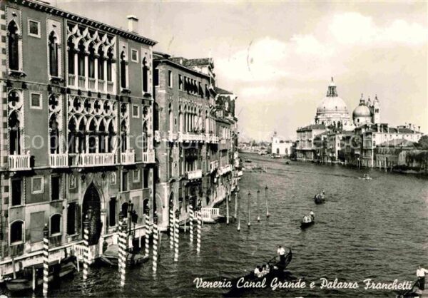 Venezia Venedig Canal Grande e Palazzo Franchetti