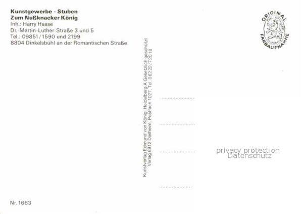 Dinkelsbuehl Kunstgewerbe Stuben Zum Nussknacker Kön – Bild 2
