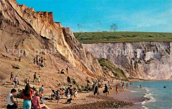 Alum Bay Isle of Wight Coloured Cliffs