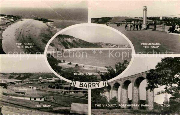Barry Beach Knap Promenade Viaduct Porthkerry