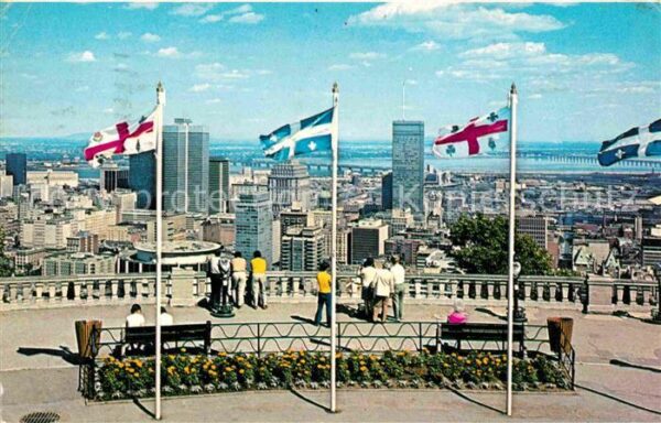 Quebec Montreal Skyline Mountain Chalet Lookof