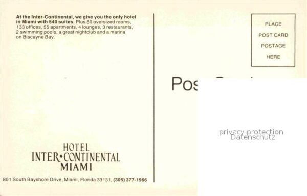 Miami Florida Hotel Intercontinental South Bayshore D – Bild 2