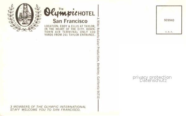 San Francisco California Olympic Hotel Frauen – Bild 2