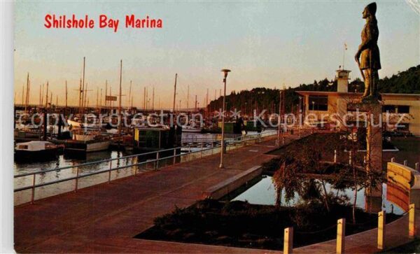 Seattle Shilshole Bay Puget Sound Hafen Statue