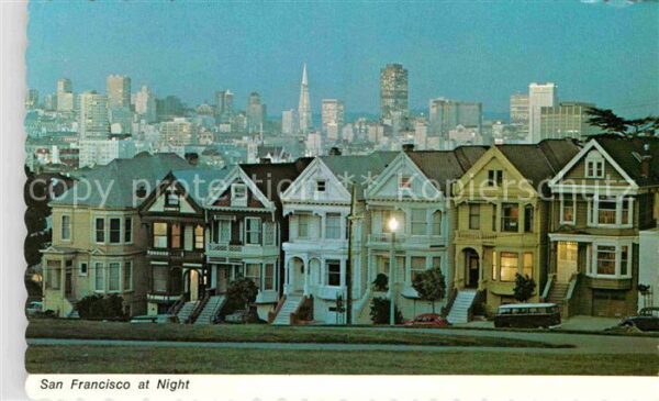 San Francisco California Nachtaufnahme