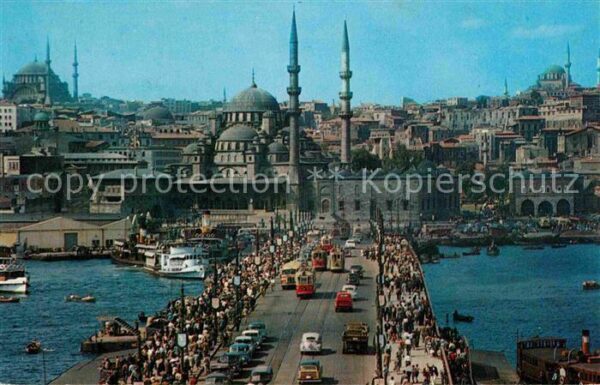 Istanbul Constantinopel Galata Bridge Panorama