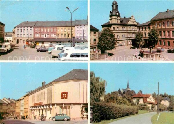 Schleiz Neumarkt Rathaus Kaufhaus Magnet Bergki