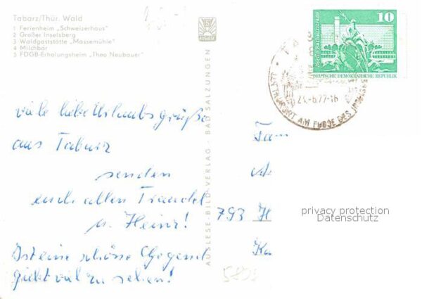 Tabarz Inselsberg Schweizerhaus Massemühle Mil – Bild 2