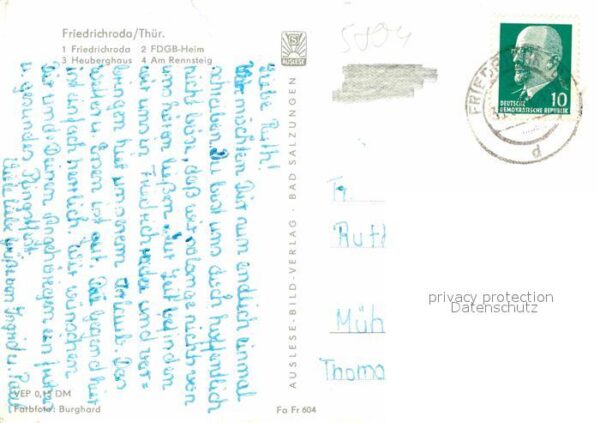 Friedrichroda Heuberghaus Rennsteig FDGB Heim – Bild 2