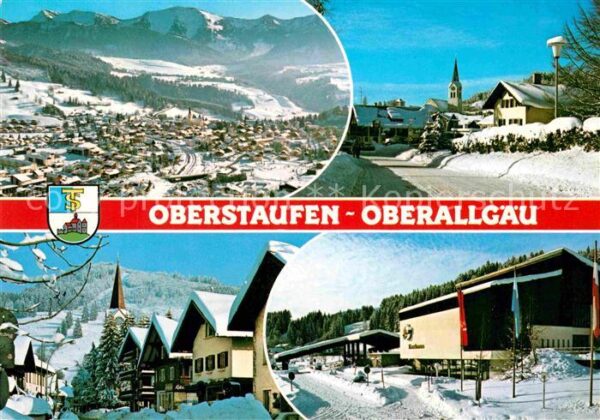 Oberstaufen Winter Panorama Kirche Kurhaus