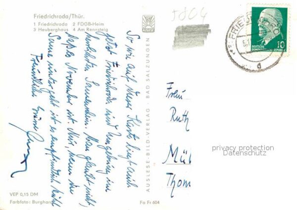Friedrichroda FDGB Heim Heuberghaus Rennsteig – Bild 2