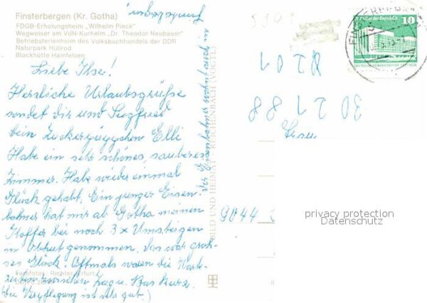 Finsterbergen FDGB Heim Kurheim Hülrod Hainfelsen – Bild 2
