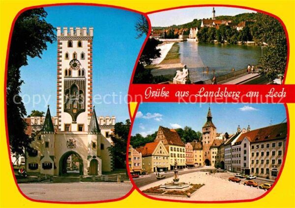 Landsberg Lech Kirche Turm Hauptplatz
