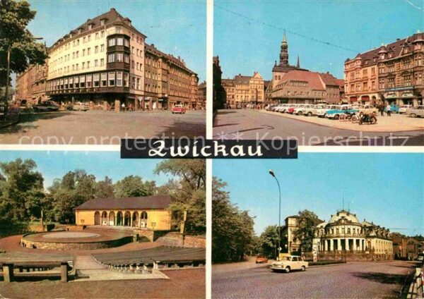 Zwickau Sachsen Ringkaffee Markt Freilichtbühne Milchba