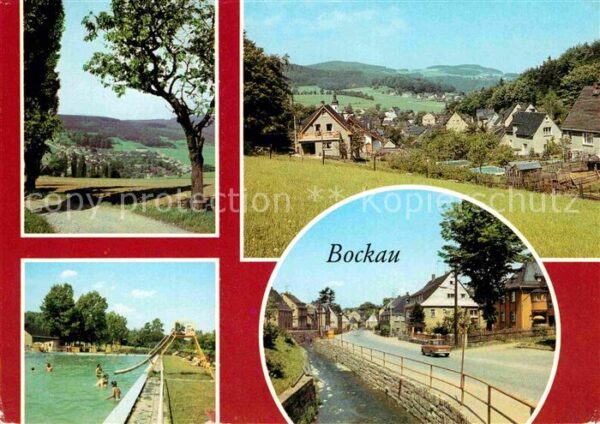 Bockau Erzgebirgskreis Freibad Panorama