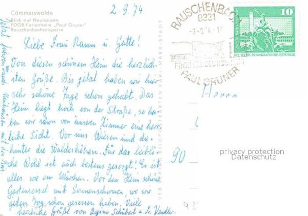 Caemmerswalde Neuhausen FDGB Ferienheim Paul Gruner R – Bild 2