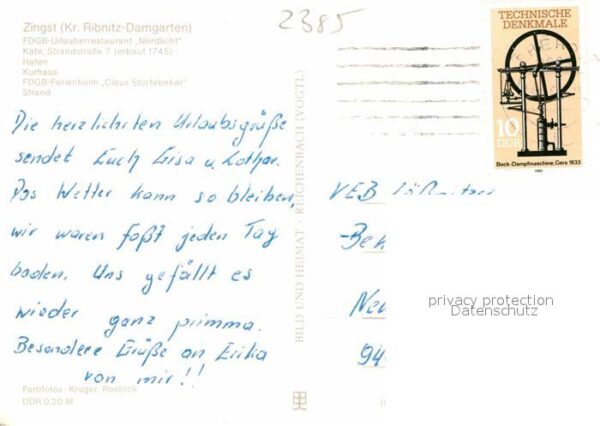 Zingst Ostseebad FDGB Urlauberrestaurant Nordlicht Kate – Bild 2
