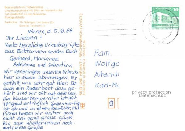 Waren Mueritz Bootsverleih Tiefwarensee Marienkirche – Bild 2