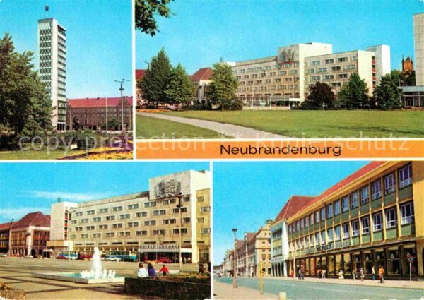 Neubrandenburg Hochhaus Karl Marx Platz Hotel Vier Tor