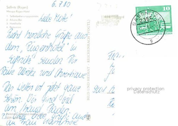 Sassnitz Ostseebad Ruegen Selbstbedienungsgaststätte Arkana Bar H – Bild 2