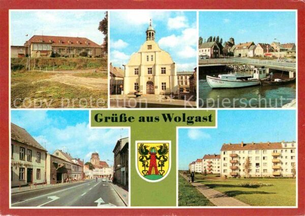 Wolgast Mecklenburg-Vorpommern HO Gaststätte Vier Jahreszeiten Rathaus