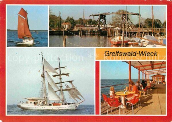 Wieck Greifswald Zeesenboot Klappbrücke Technisches Denk