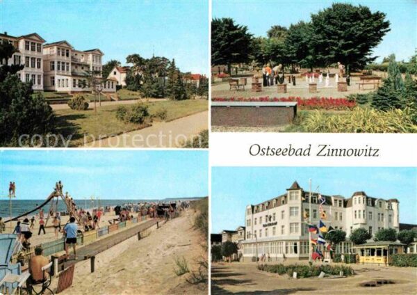 Zinnowitz Ostseebad Promenade Völkerfreundschaft Kegelbahn