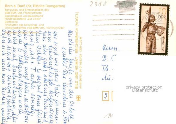 Born Darss Schulungs Erholungsheim VEB BMK Ost Fra – Bild 2