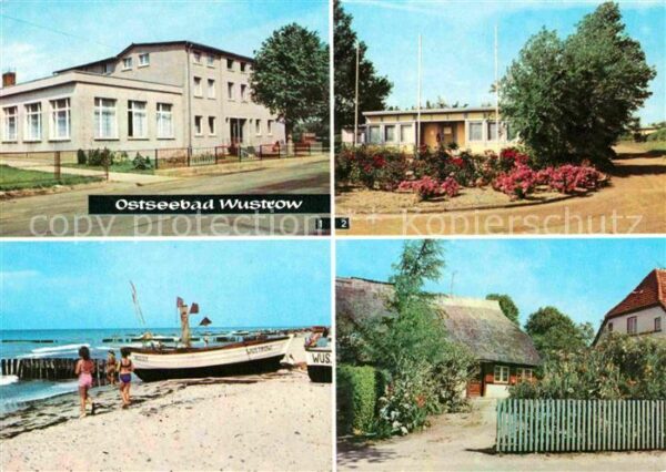 Wustrow Ostseebad FDGB Erholungsheim Am Strand