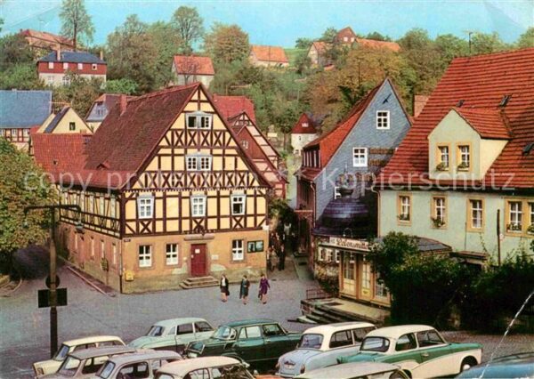 Hohnstein Saechsische Schweiz Marktplatz