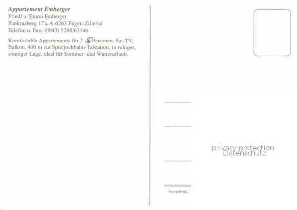 Fuegen Appartement Emberger – Bild 2