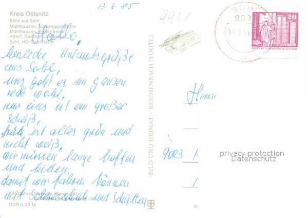 Muehlhausen Vogtland Erholungsgebiet Sohl Speisegaststätte F – Bild 2