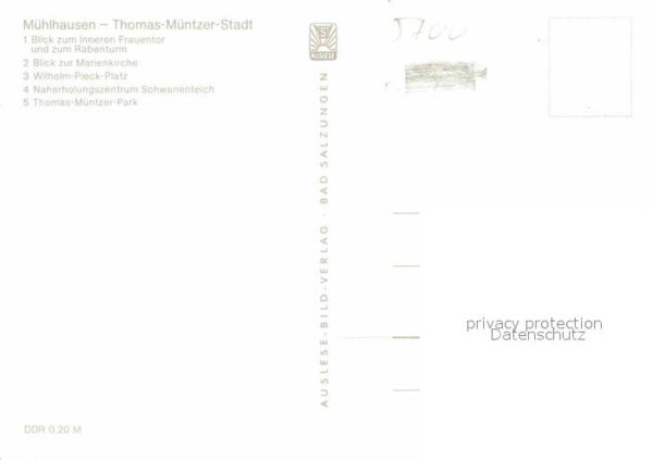 Muehlhausen  Thueringen Thomas Müntzer Stadt Rabenturm Marienki – Bild 2